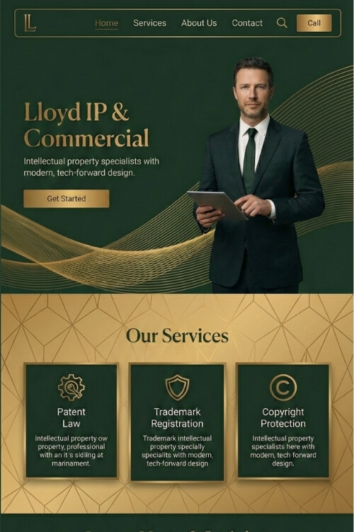IP Law Website Design